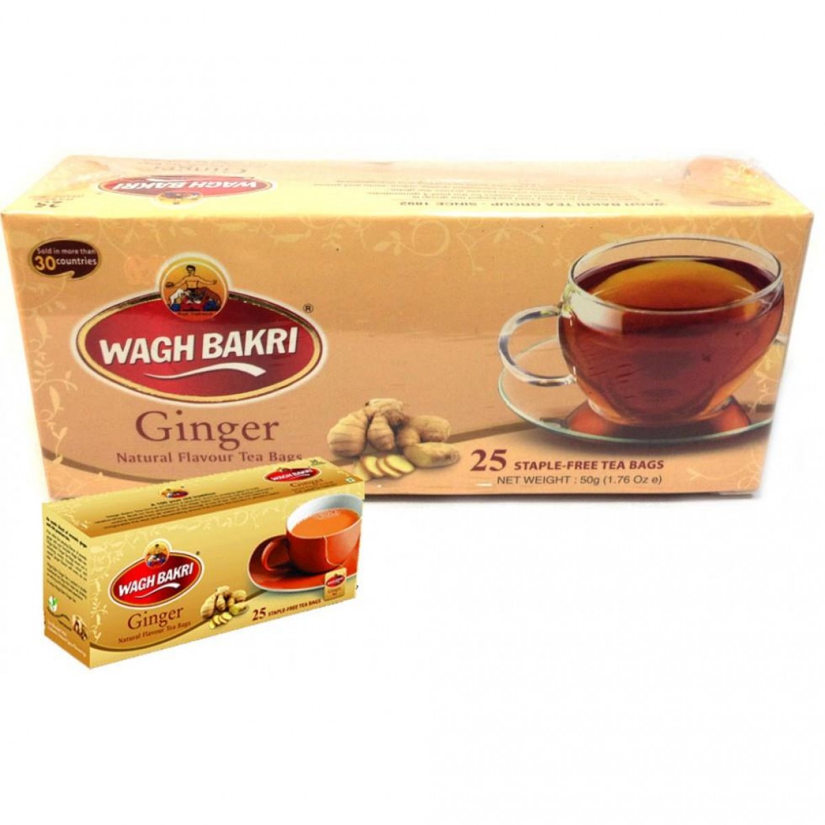 WAGH BAKI GINGER TEA BAGS 50 G EasyGrocery