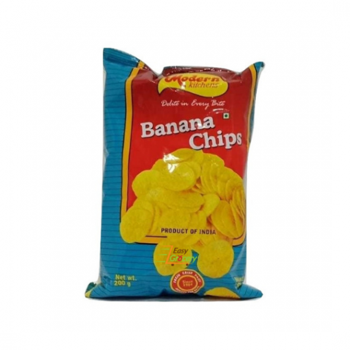 Modern Kitchen Banana Plain Chips 200 gm EasyGrocery