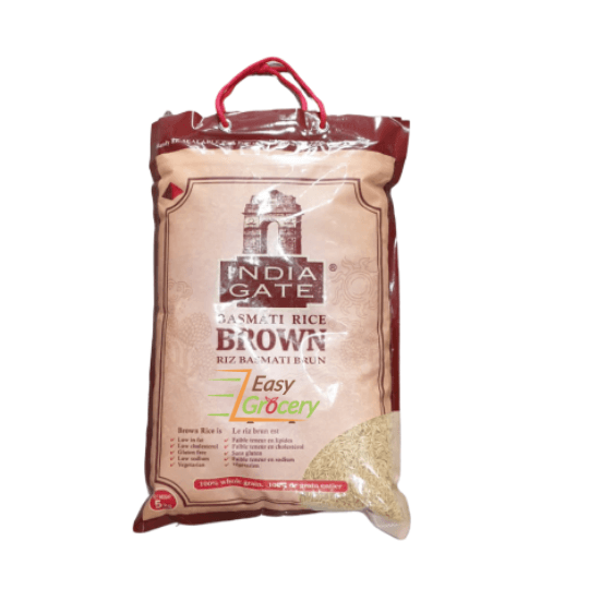 INDIA GATE BROWN BASMATI RICE 5 KG EasyGrocery