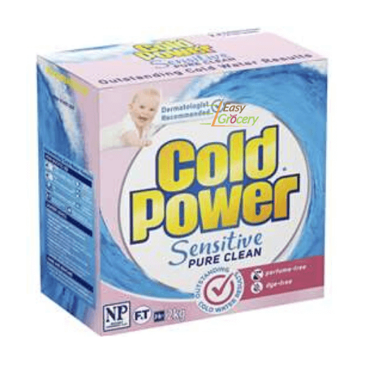 COLD POWER SENSITIVE PURE CLEAN LAUNDRY POWDER 2 KG EasyGrocery