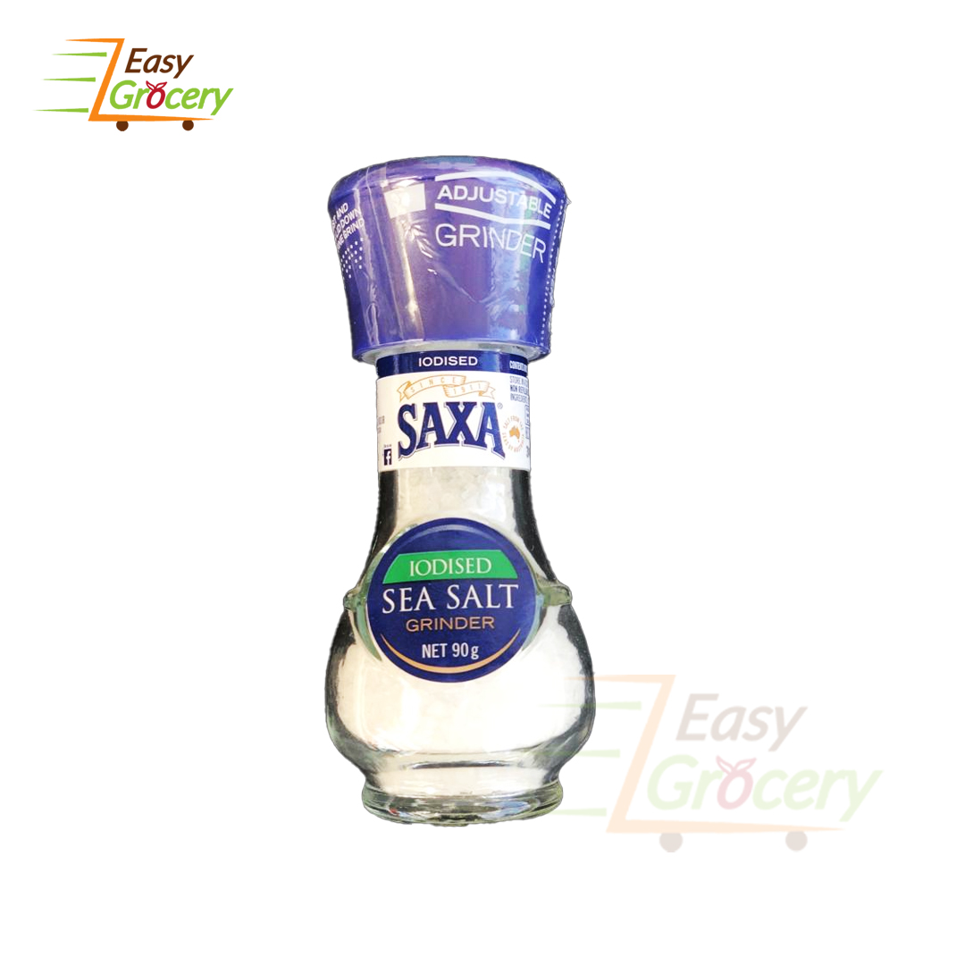 SAXA GRINDER SEA SALT IODISED 90GM EasyGrocery