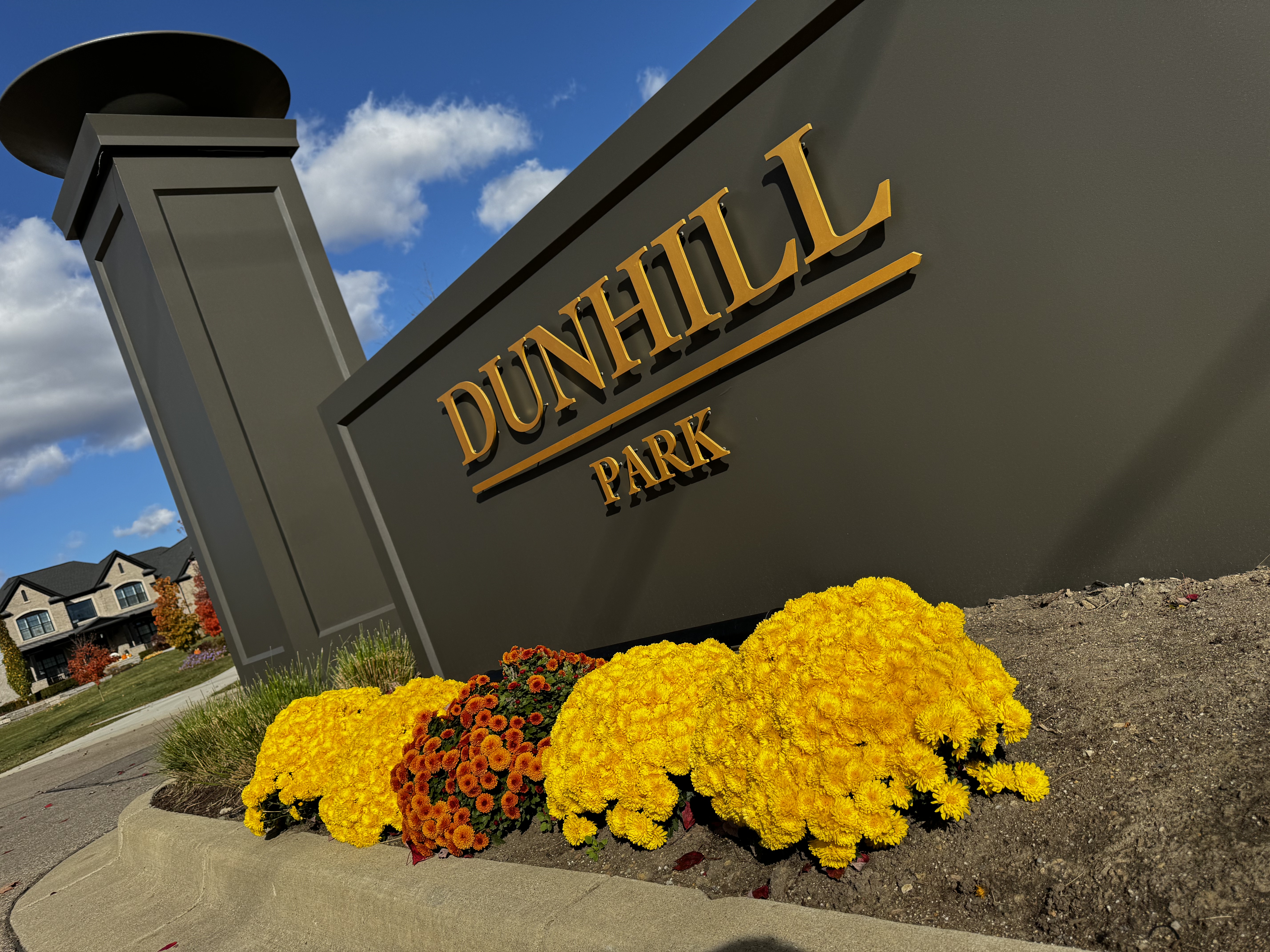 Our newly painted entrance!