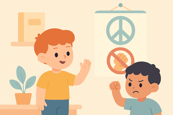 Come far capire ai bambini dell’asilo che la violenza non è mai la giusta soluzione