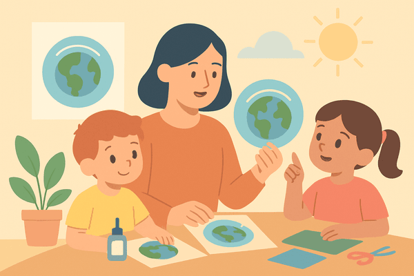 Spiegare ai bambini dell’asilo l’importanza dello strato dell’ozono e creare dei lavoretti per sensibilizzarli alla sua  preservazione