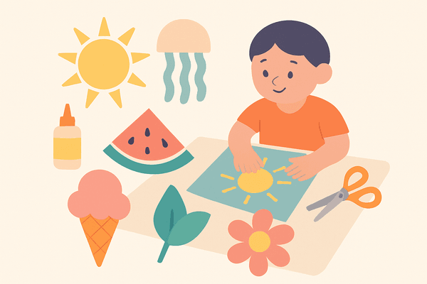 5 lavoretti estivi per i bambini dell’asilo nido