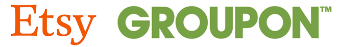 Etsy and Groupon Logos