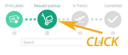 Request Pickup Tab