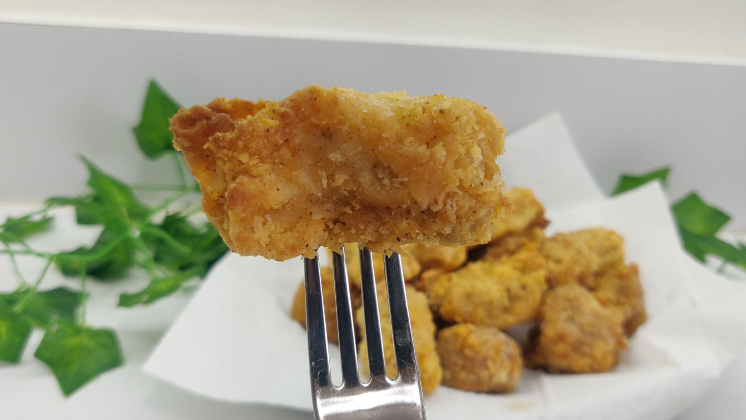 air fried jackfruit nuggets