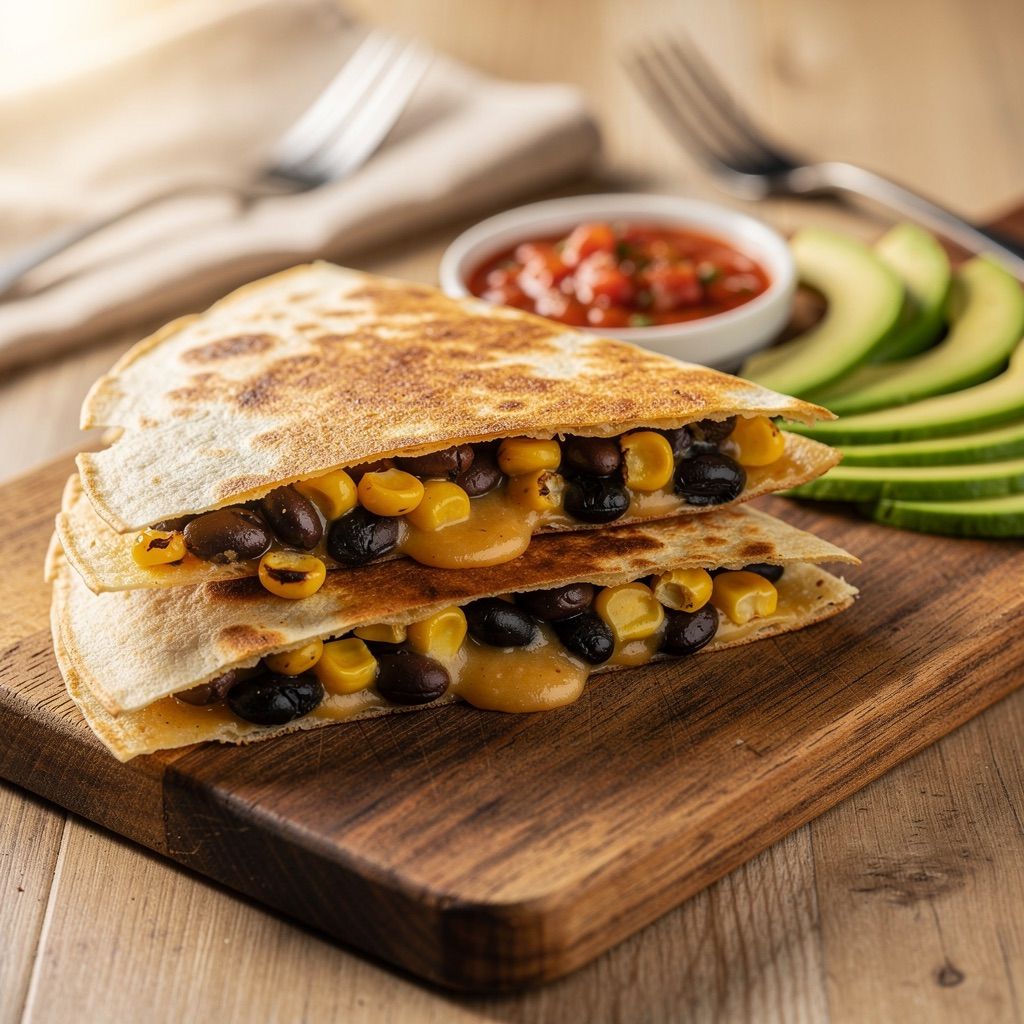 Black Bean & Sweet Corn Quesadillas