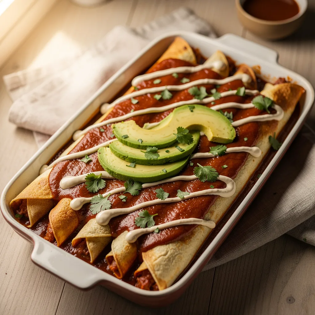 Mushroom & Black Bean Enchiladas