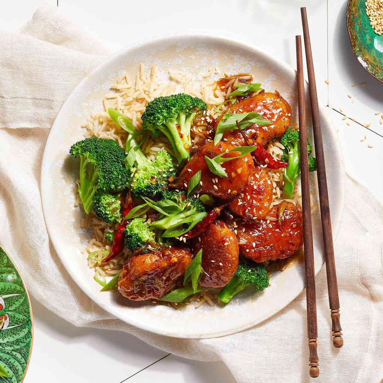 vegan general tsos chickn