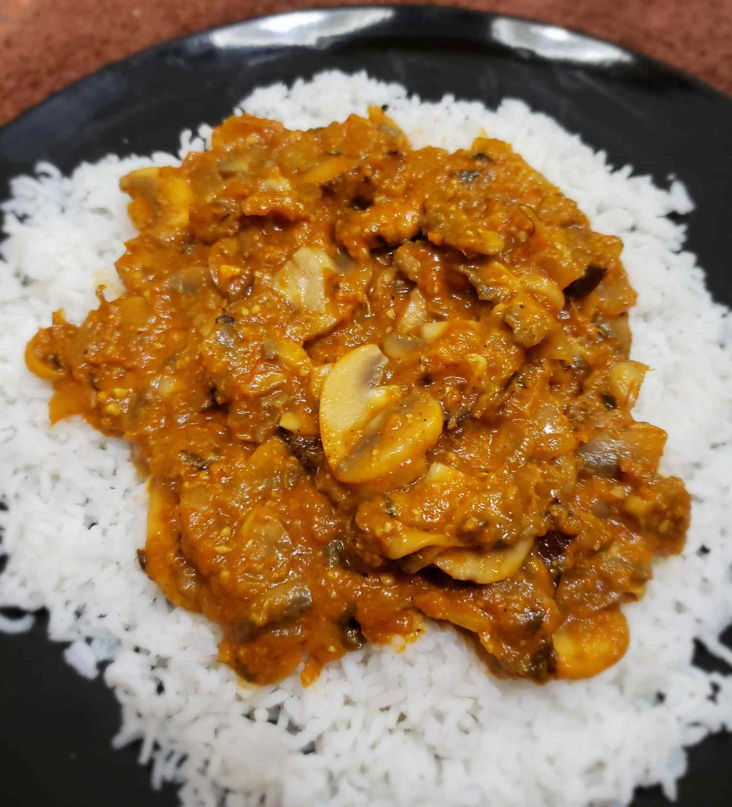 vegan mushroom masala