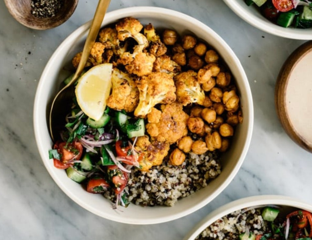 cauliflower rice buddha bowl