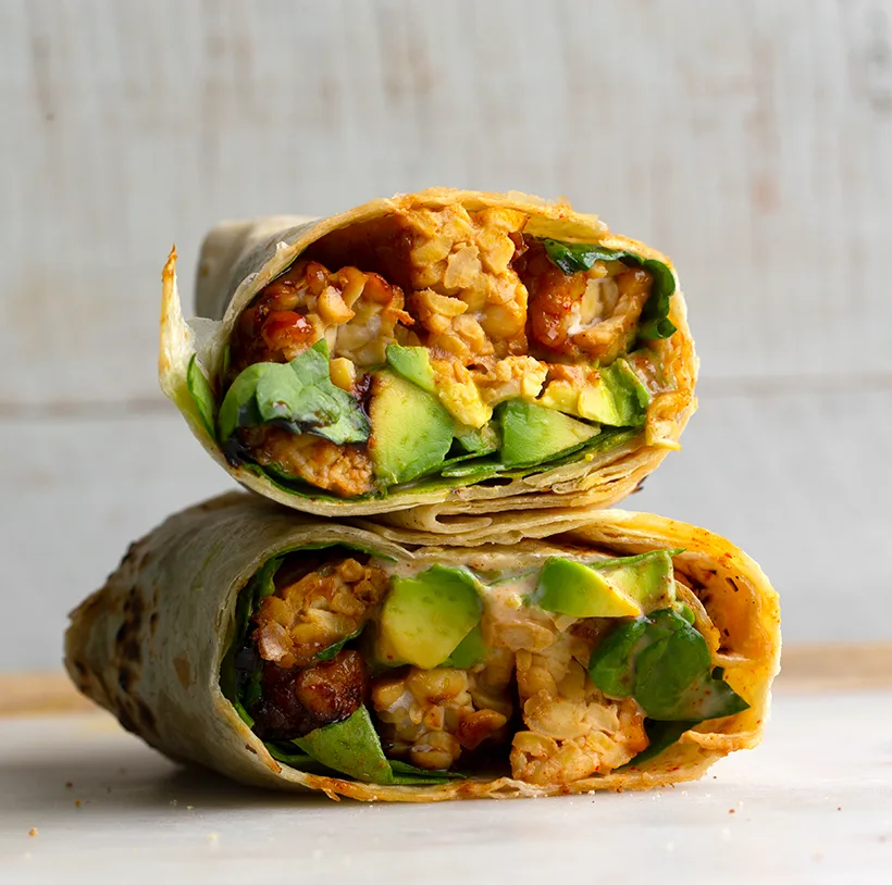Smoky Tempeh Wraps