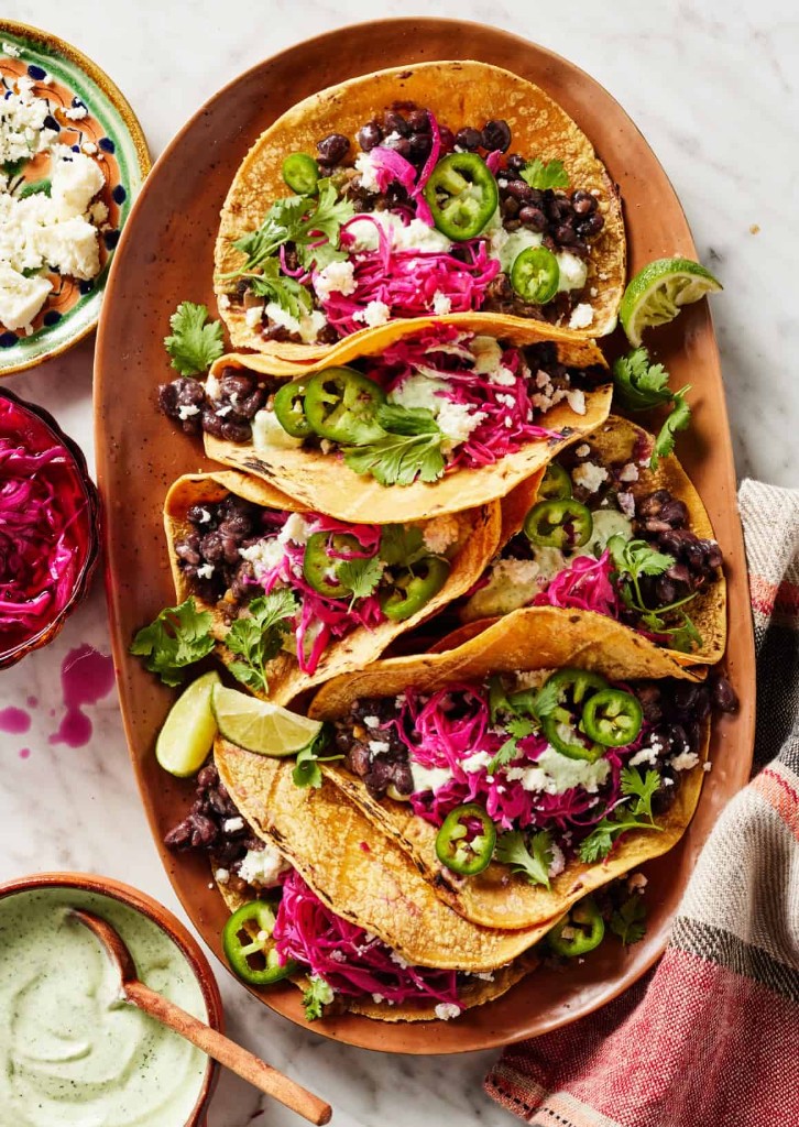 black bean tacos