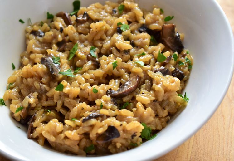 mushroom risotto