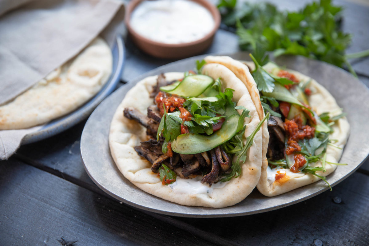 mushroom shawarma