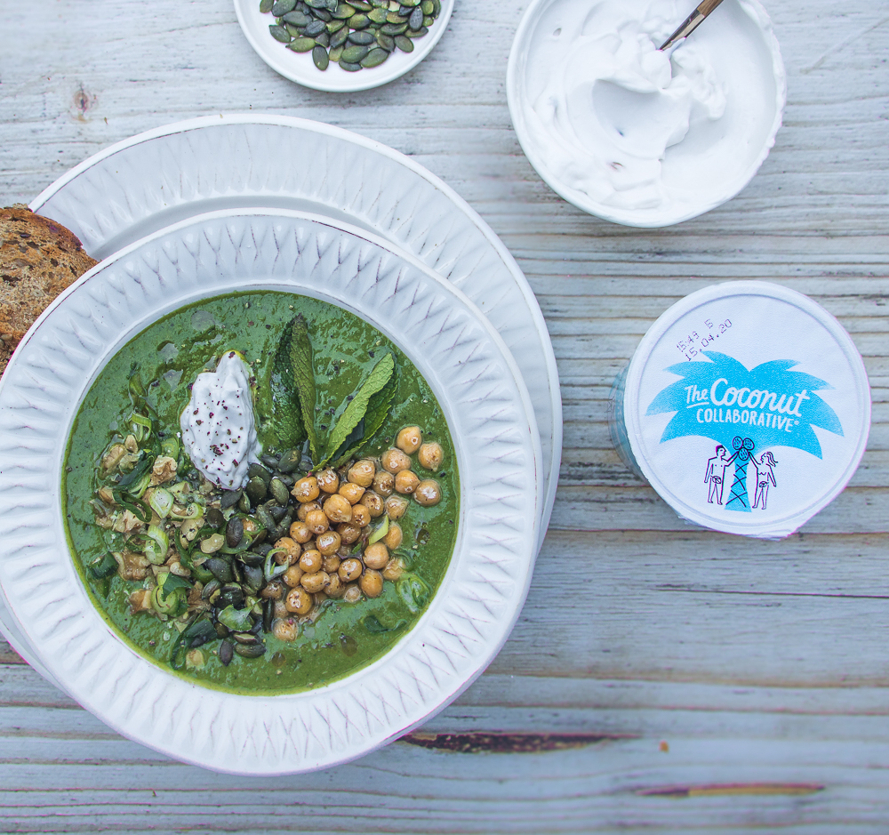 pea mint soup