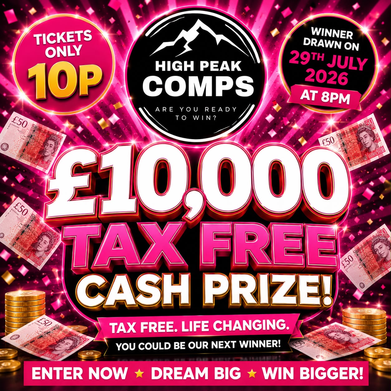£10,000 FOR 10 PENCE!