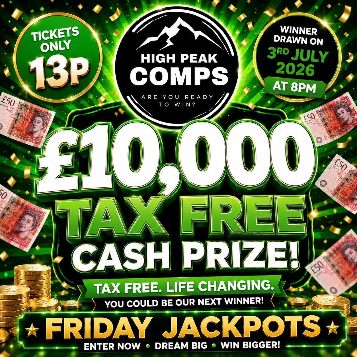 £10,000 for 13p!