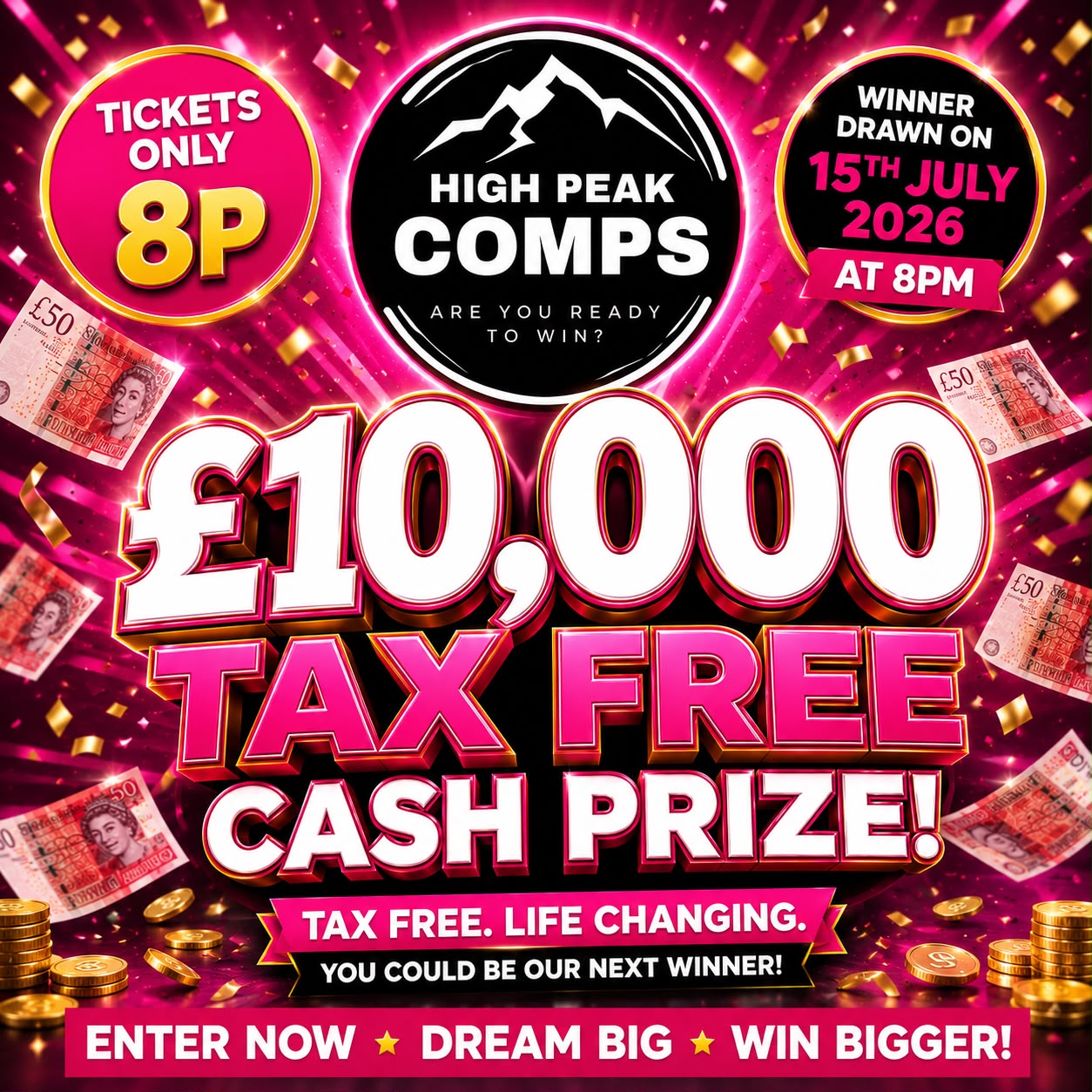 £10,000 FOR 8p!