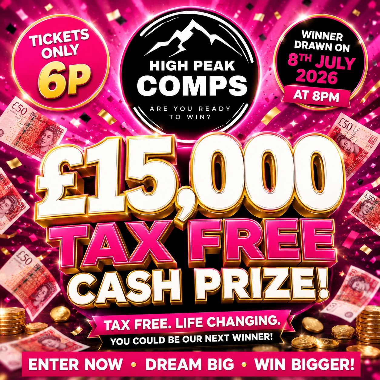 £15,000 FOR ONLY 6p!