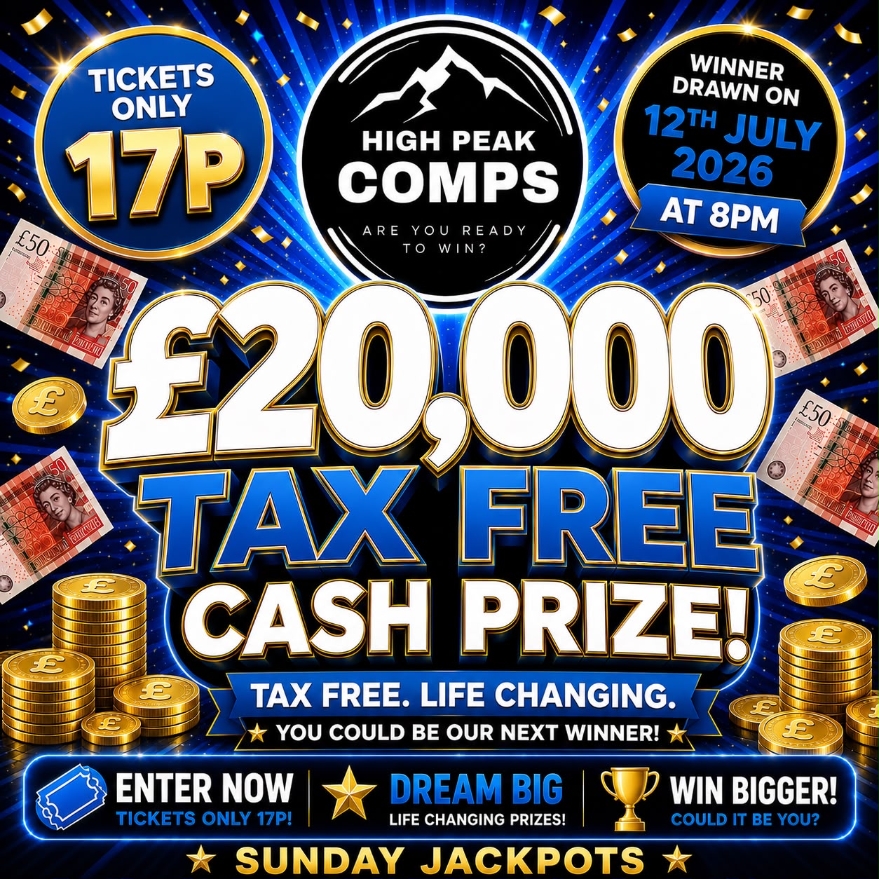 £20,000 FOR JUST 17p!
