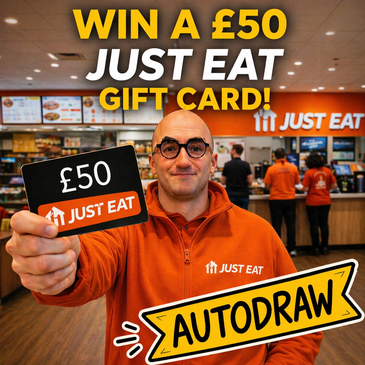 Free £50 Just Eat Gift Card! - Auto Draw #4
