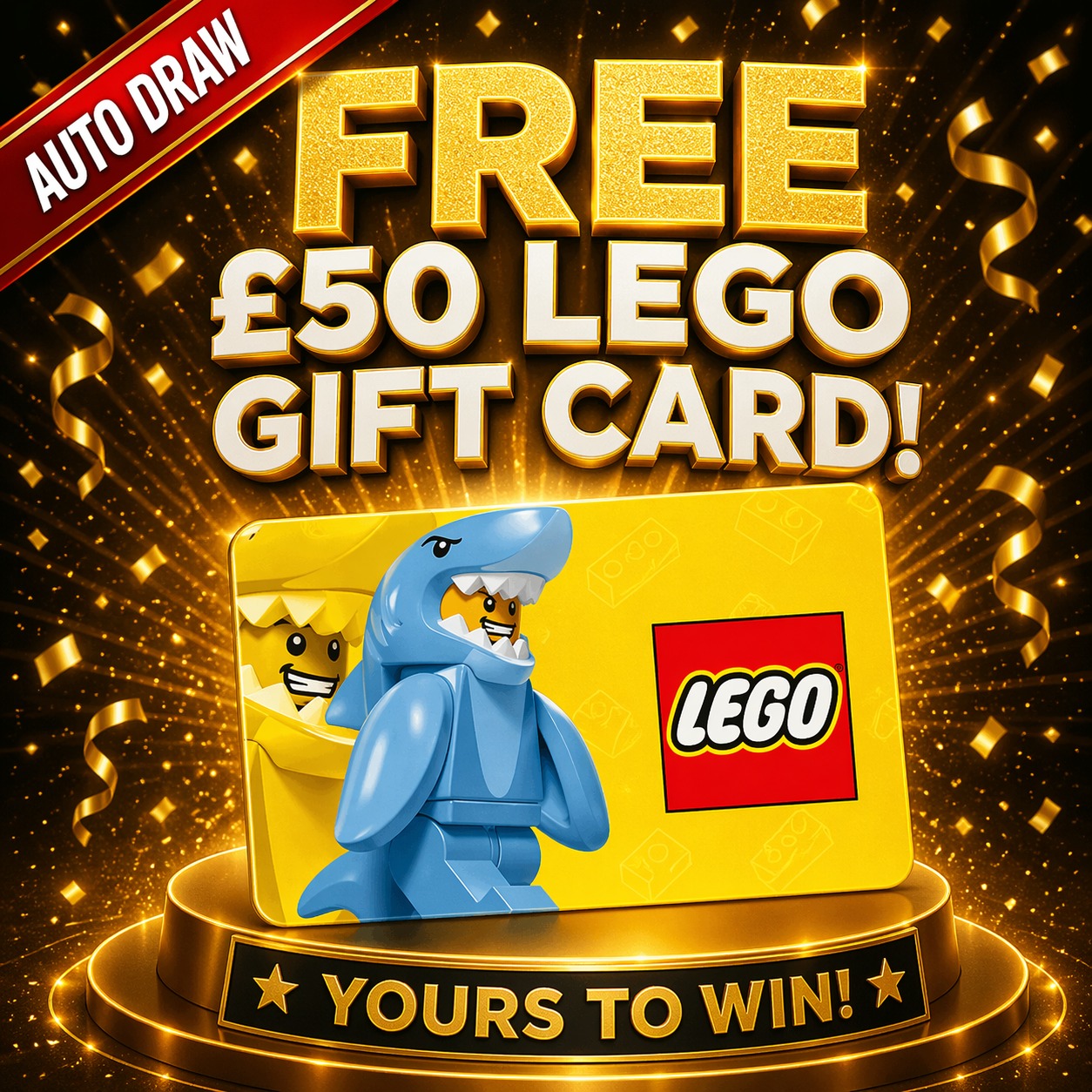 Free £50 Lego Gift Card - Auto Draw #6