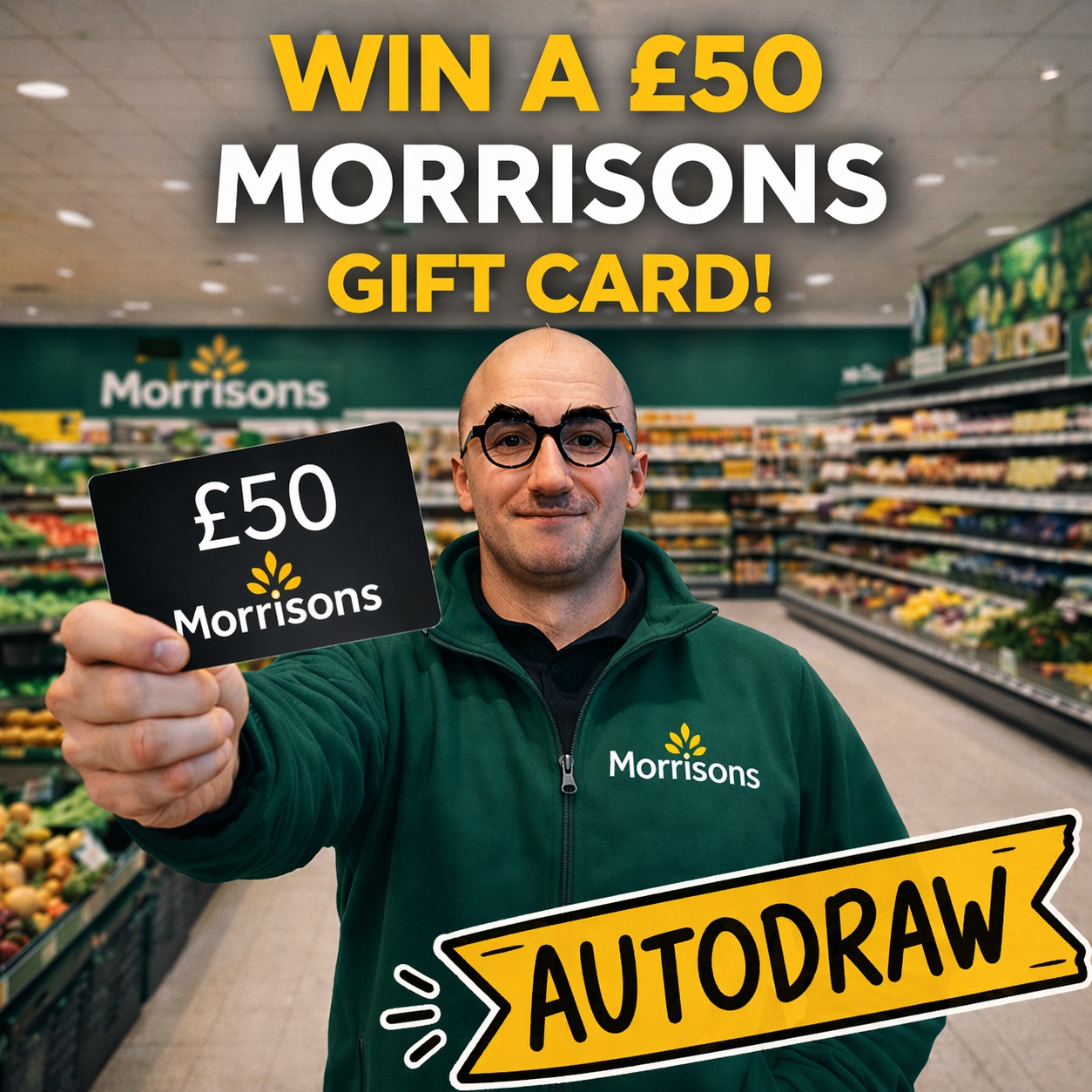 Free £50 Morrisons Gift Card - Auto Draw #9