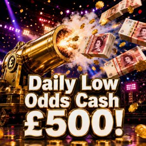 Daily Low Odds Cash - £500! #76