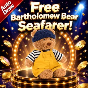 Free Bartholomew Bear Seafarer! - Auto Draw #3