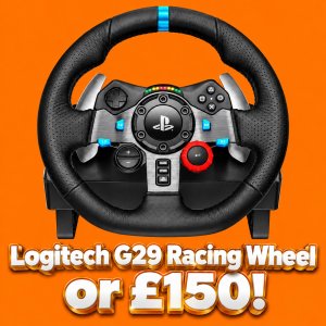 Logitech G29 Racing Wheel or £150!
