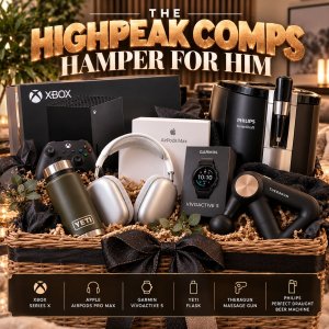 THE MEGA HAMPER FOR HIM OR £1,400!