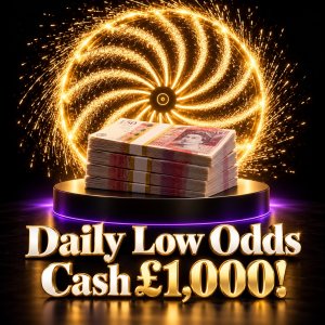 Daily Low Odds Cash - £1,000! #85