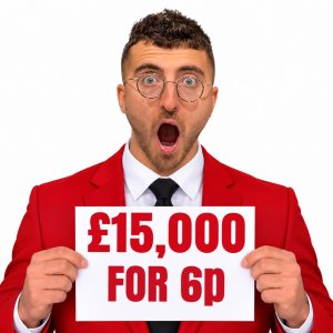 £15,000 FOR JUST 6p!
