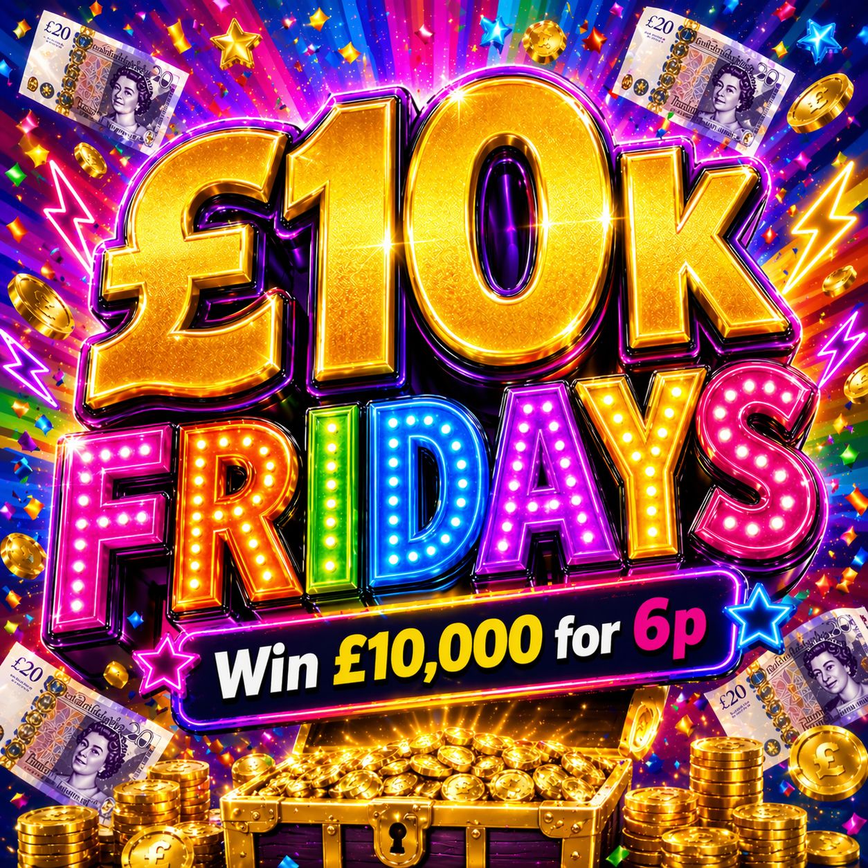 £10,000 FOR 6p!