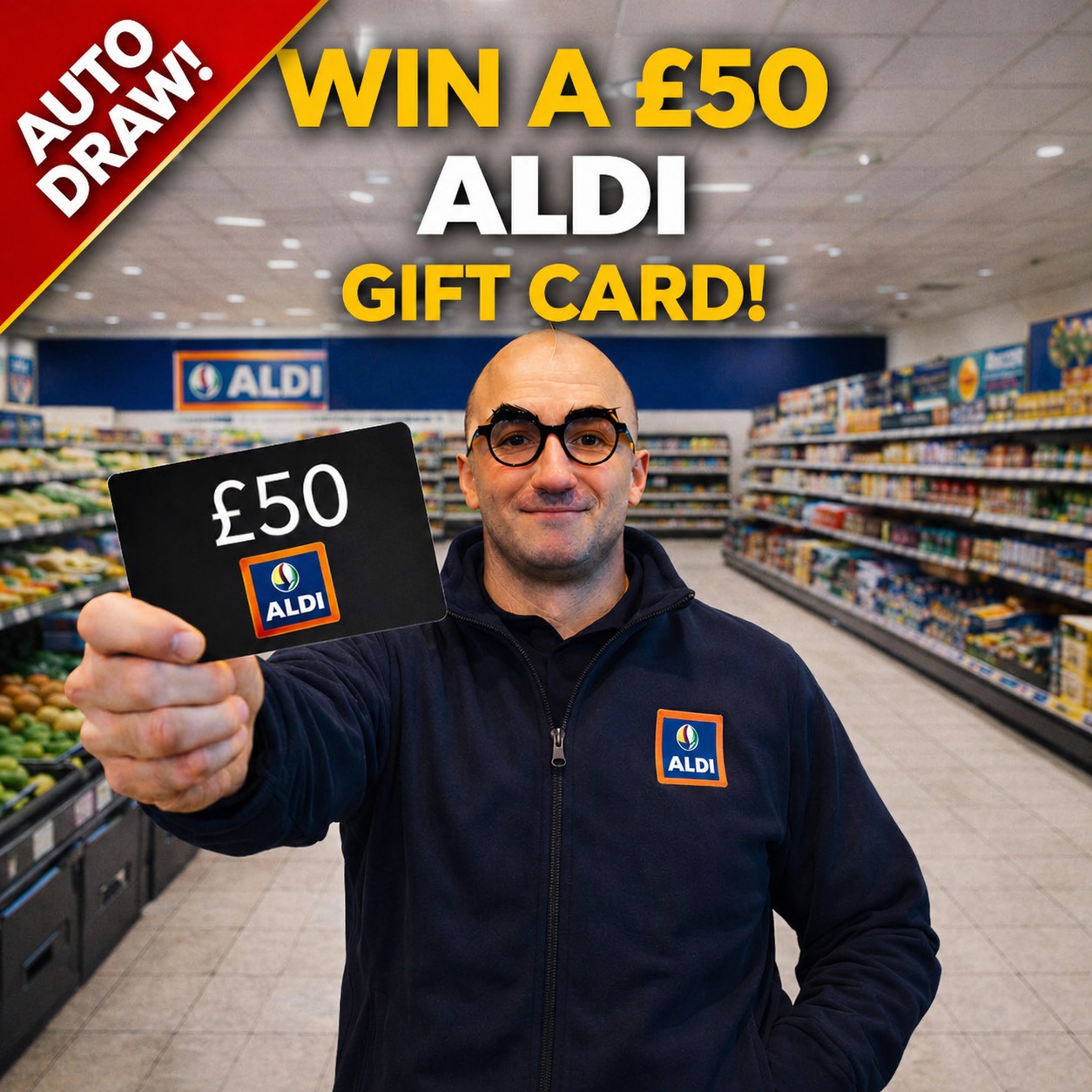 Free £50 Aldi Gift Card! - Auto Draw #6