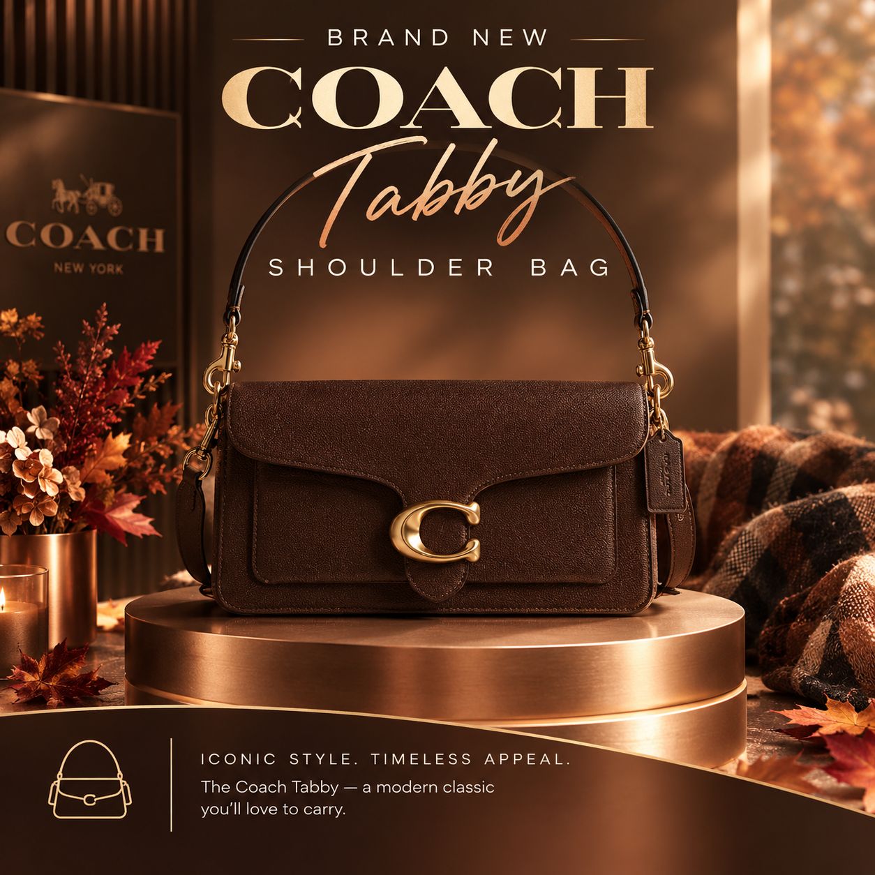 COACH TABBY SHOULDER BAG OR £400!