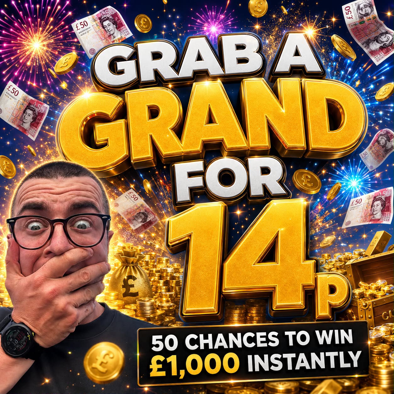 CHEAPEST YET - GRAB A GRAND FOR 14p