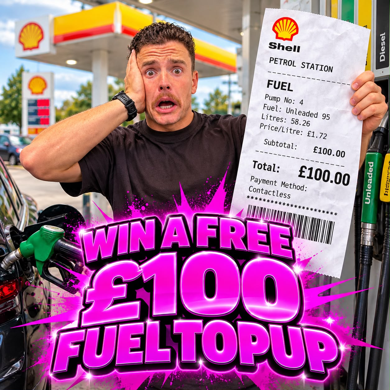 FREE £100 OF FUEL!