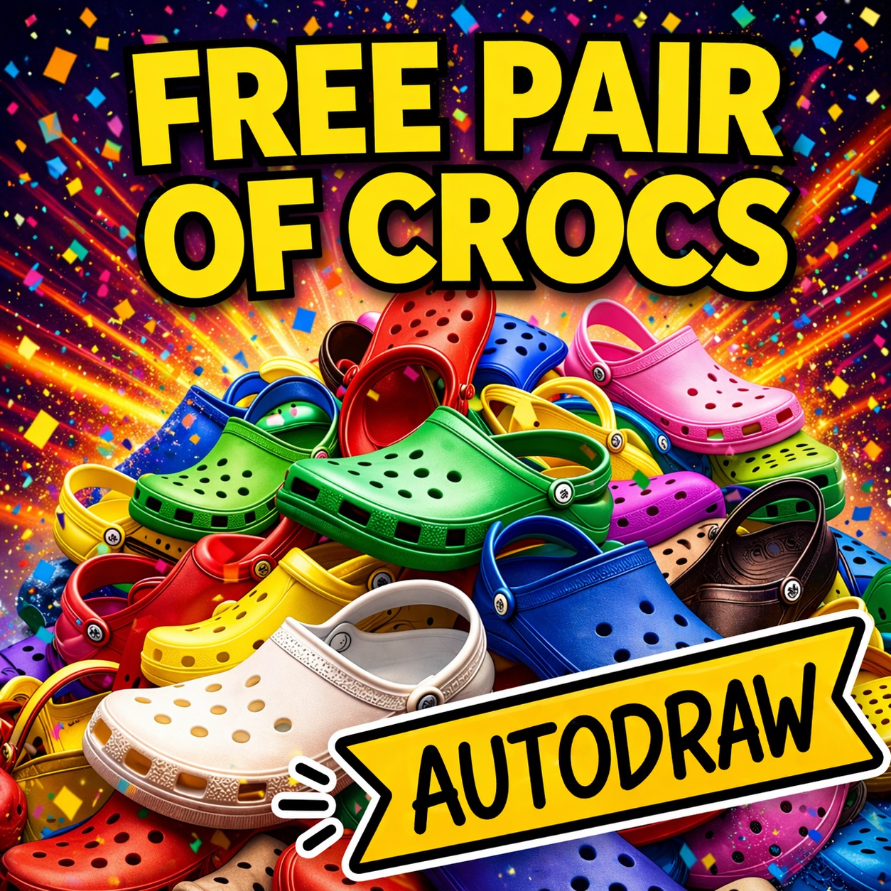 Free Pair of Crocs - Auto Draw #2