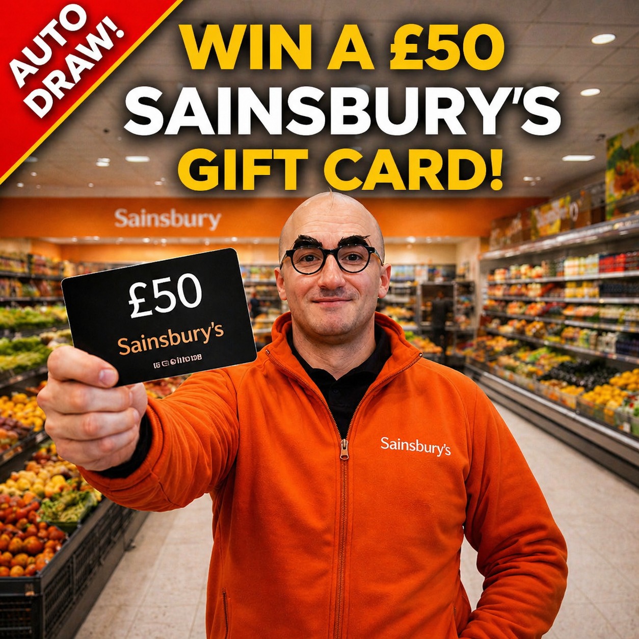 Free £50 Sainsburys Gift Card! - Auto Draw #4