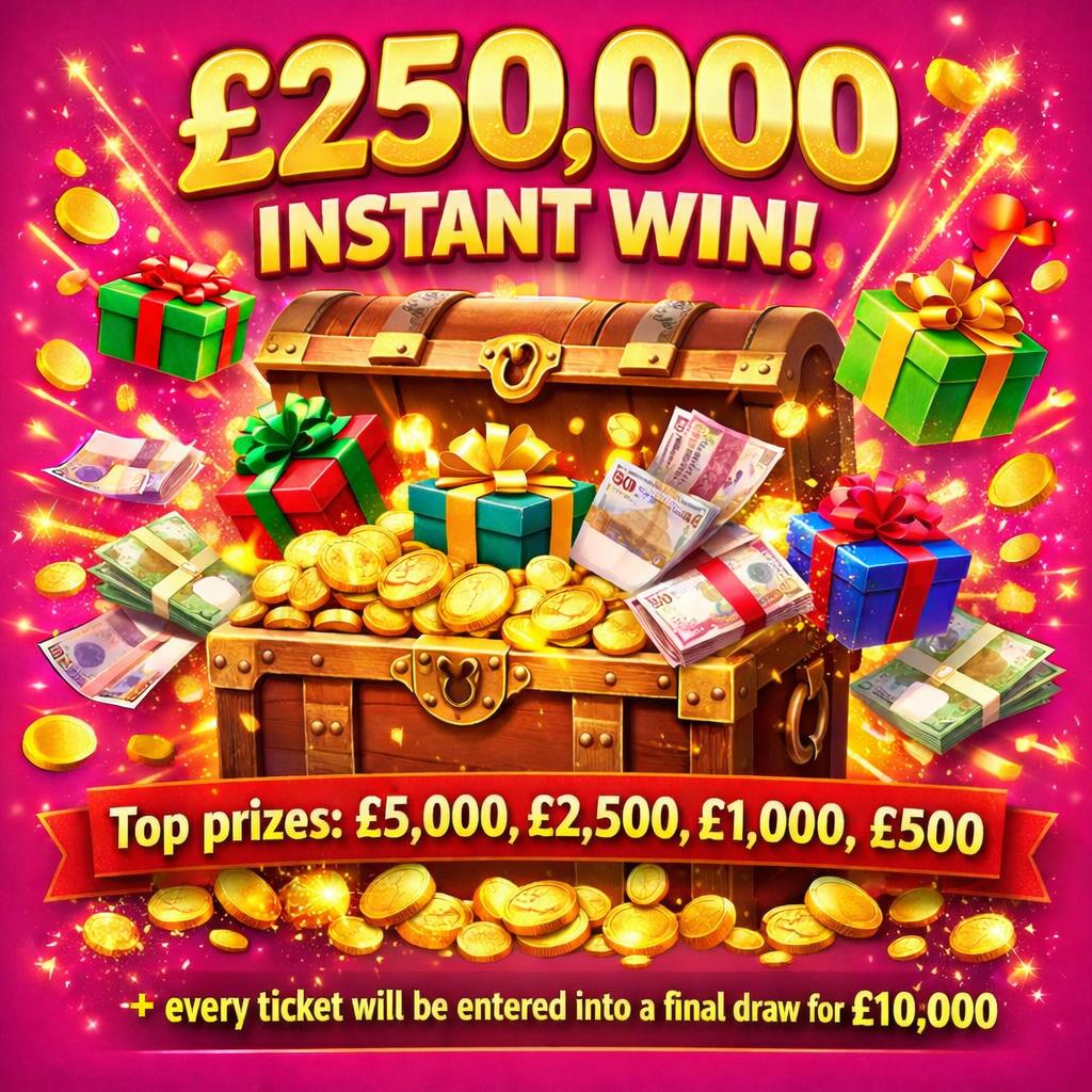 £250,000 SUPER DUPER INSTANT WIN!