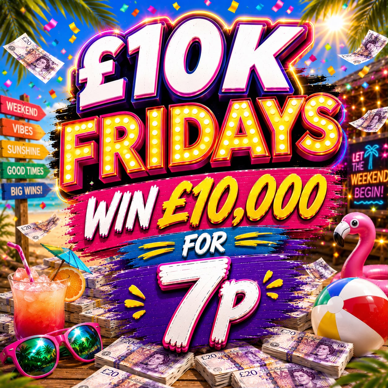 £10,000 For Just 7p!