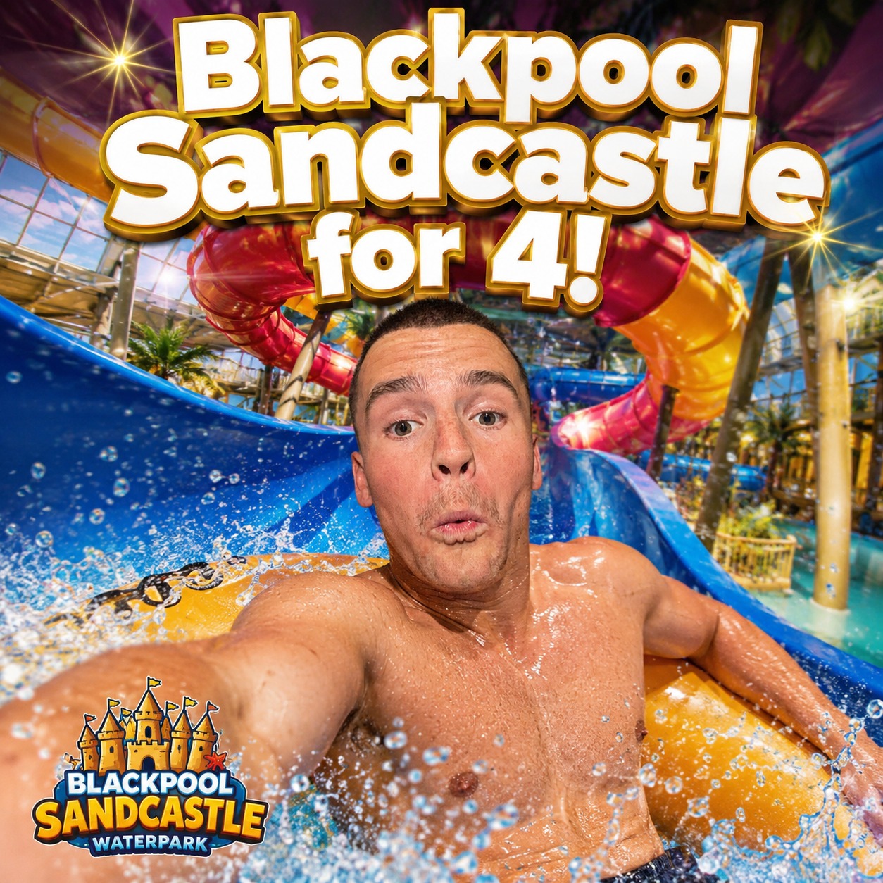 Blackpool Sandcastle for 4!