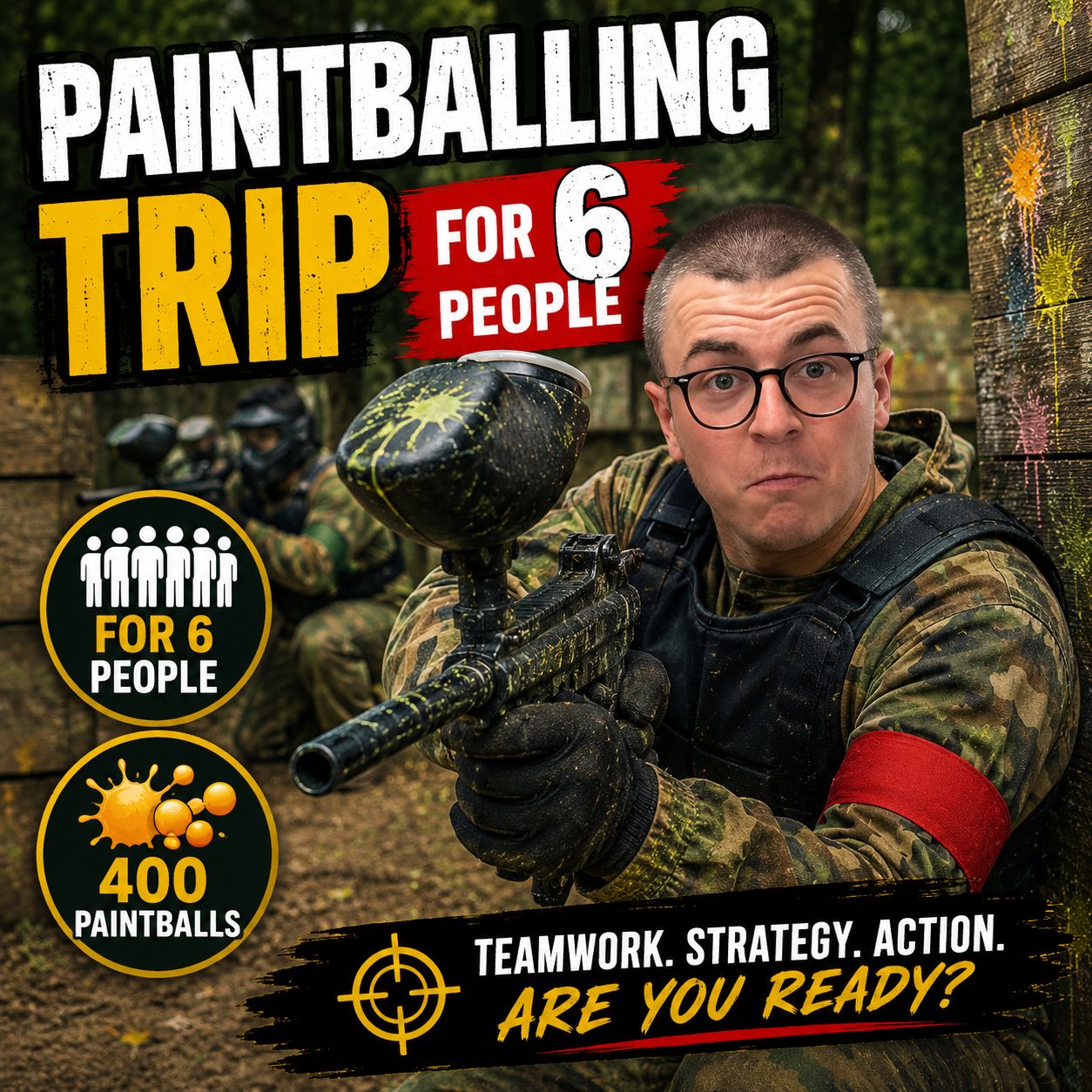 Go Ballistic Paintballing for 6!
