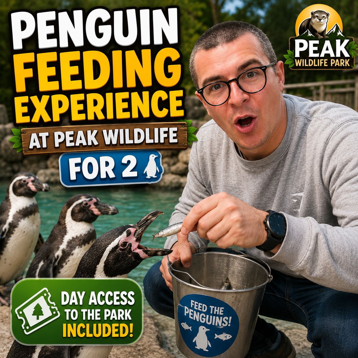 Peak Wildlife Penguin Feeding for 2!