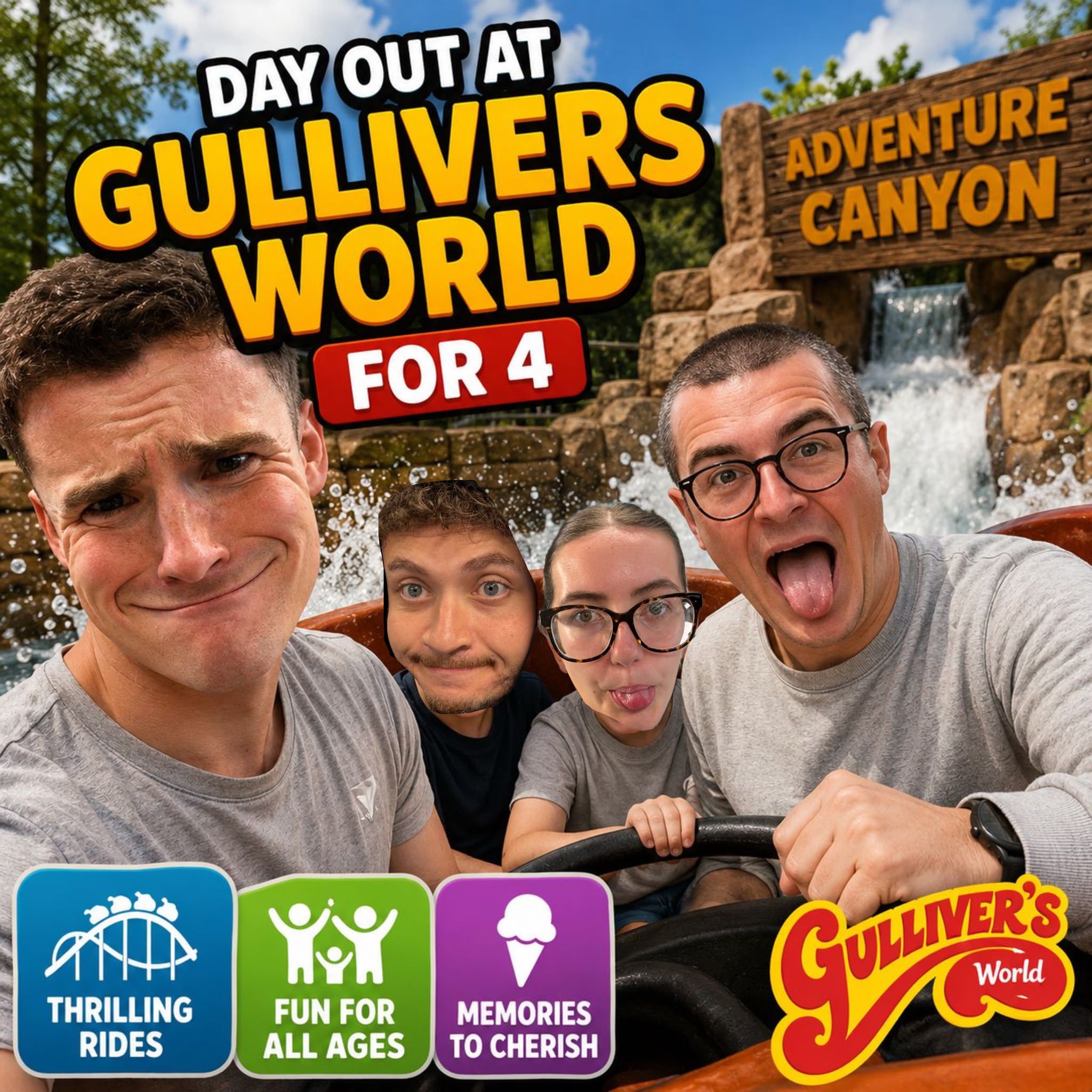 Gullivers World for 4!