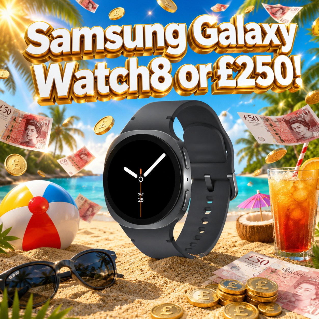 Samsung Galaxy Watch8 or £250!